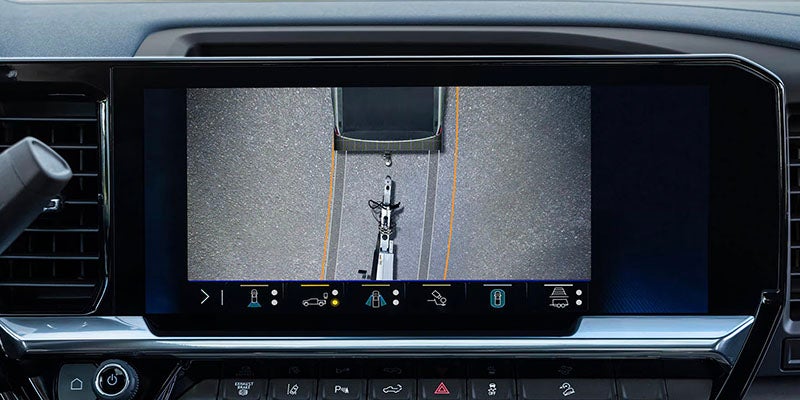 2026 Chevrolet Silverado 2500 HD safety features in Orangeburg, SC, showcasing advanced safety technologies like Forward Collision Alert, Automatic Emergency Braking, and Trailer Side Blind Zone Alert.