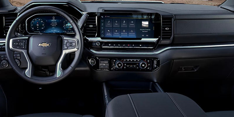 2026 Chevrolet Silverado 2500 HD interior cabin in Orangeburg, SC, with spacious Crew Cab seating for up to six passengers, featuring durable materials, premium finishes, and thoughtful storage solutions.