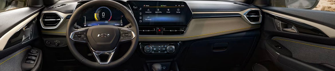 2026 Chevrolet Trailblazer infotainment system with an 11-inch touchscreen, offering seamless connectivity through Apple CarPlay® and Android Auto™, perfect for drivers in Orangeburg, SC who need convenience on the go.