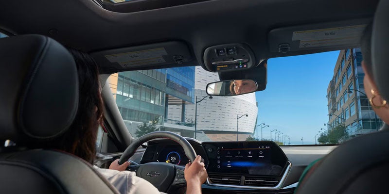 Driver behind the wheel of 2026 Chevrolet Trax in Orangeburg SC navigating local roads safely